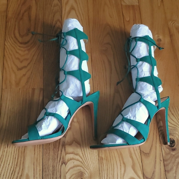 NIB SCHUTZ Erlene Lace-up Heels - Picture 4 of 5